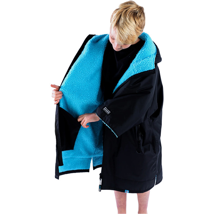 2024 Dryrobe Advance Junior Kurzarmwechsel Robe V3 V3KSS - Black / Blue